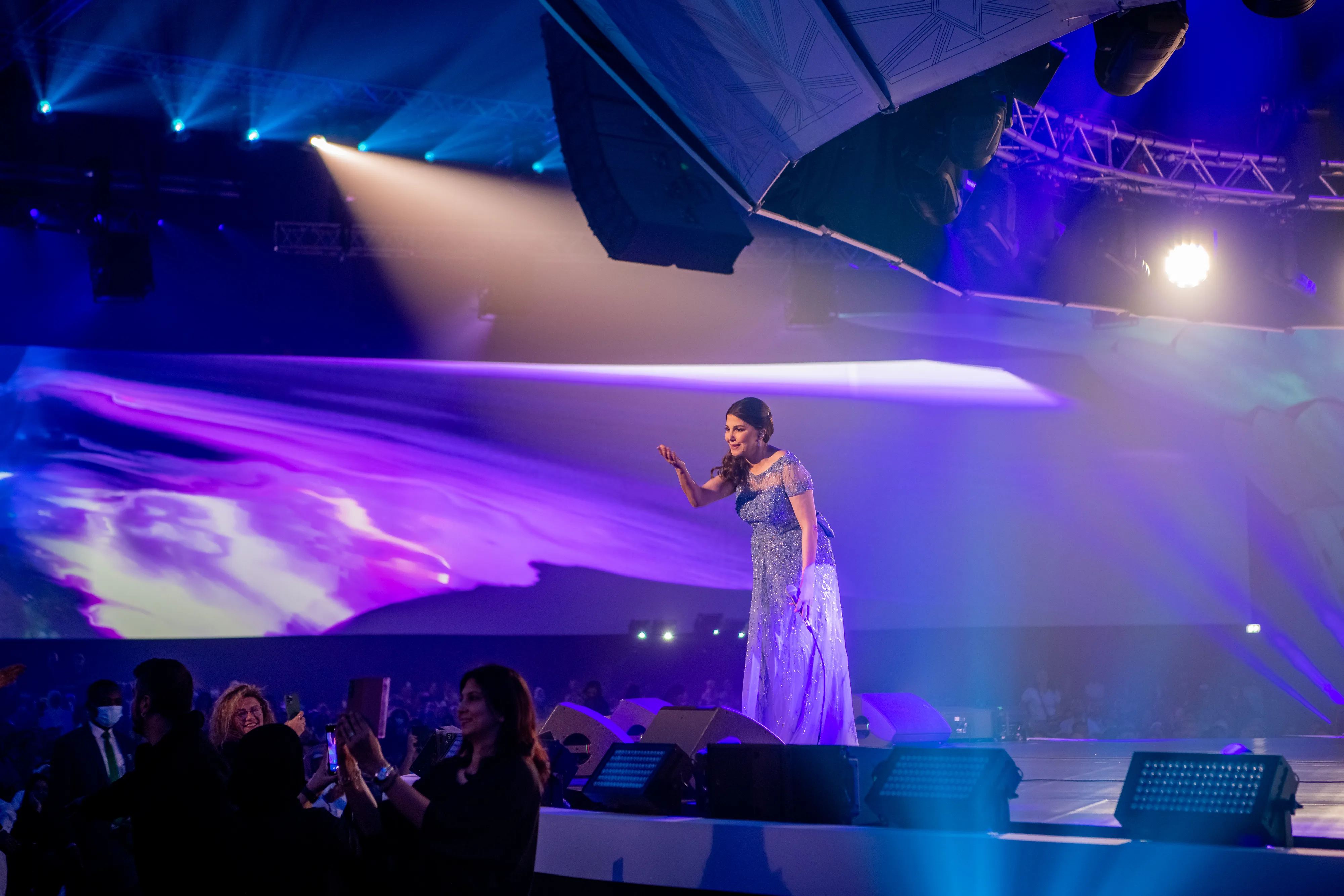Qatar Live festival stage and crowd